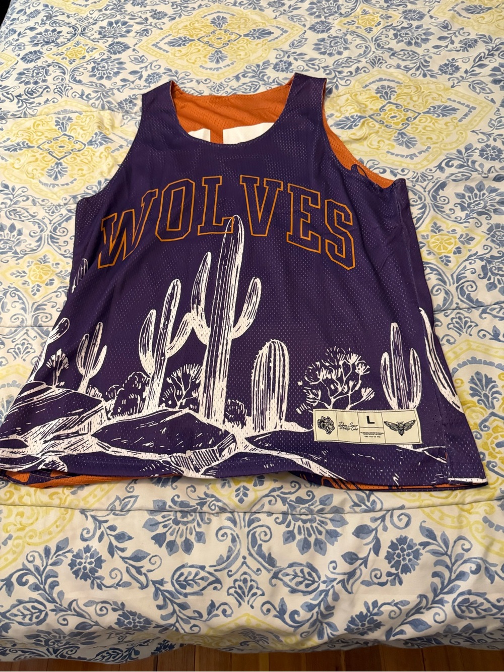 Darc Sport Mens Reversible Desert Cactus Jersey - Purple & Orange